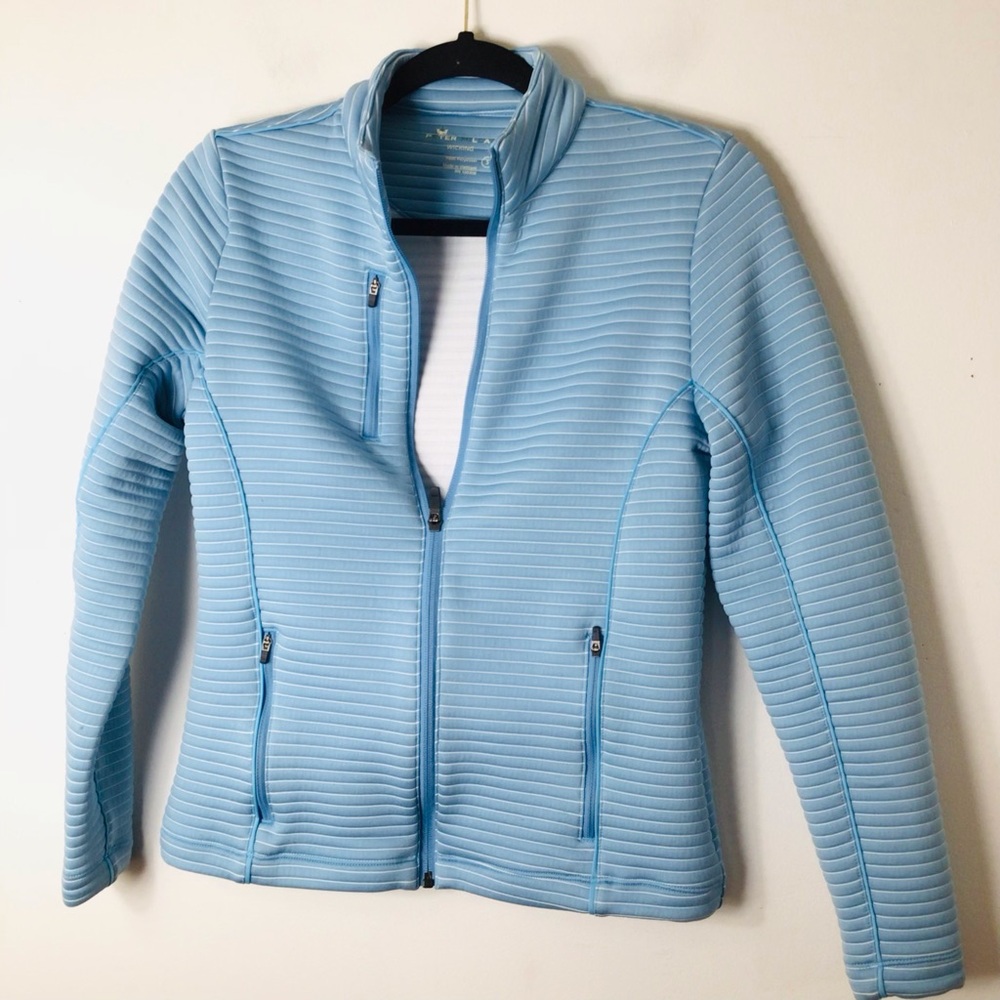 Peter Millar wicking jacket women small blue golf